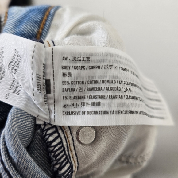 Abercrombie & Fitch 90s‎ Slim Straight Ultra High Rise Jeans Plus Size 35/20R - Picture 11 of 11